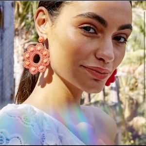 Stella &Dot Coral Earrings